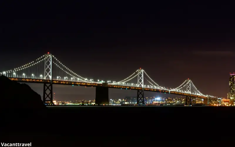 Enjoy the view of the Bay Bridge Lights